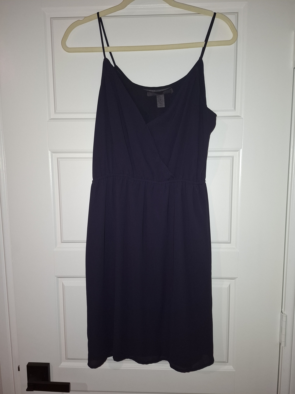 Forever 21 Slate Navy Draped V-Neck Dress